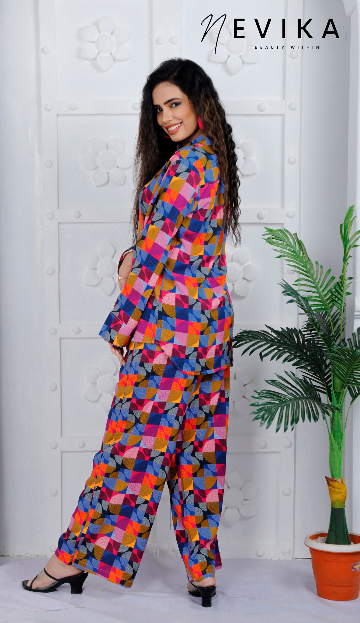 Radiate Joy in Multicolor & Vibrance Circular Co-ord Set