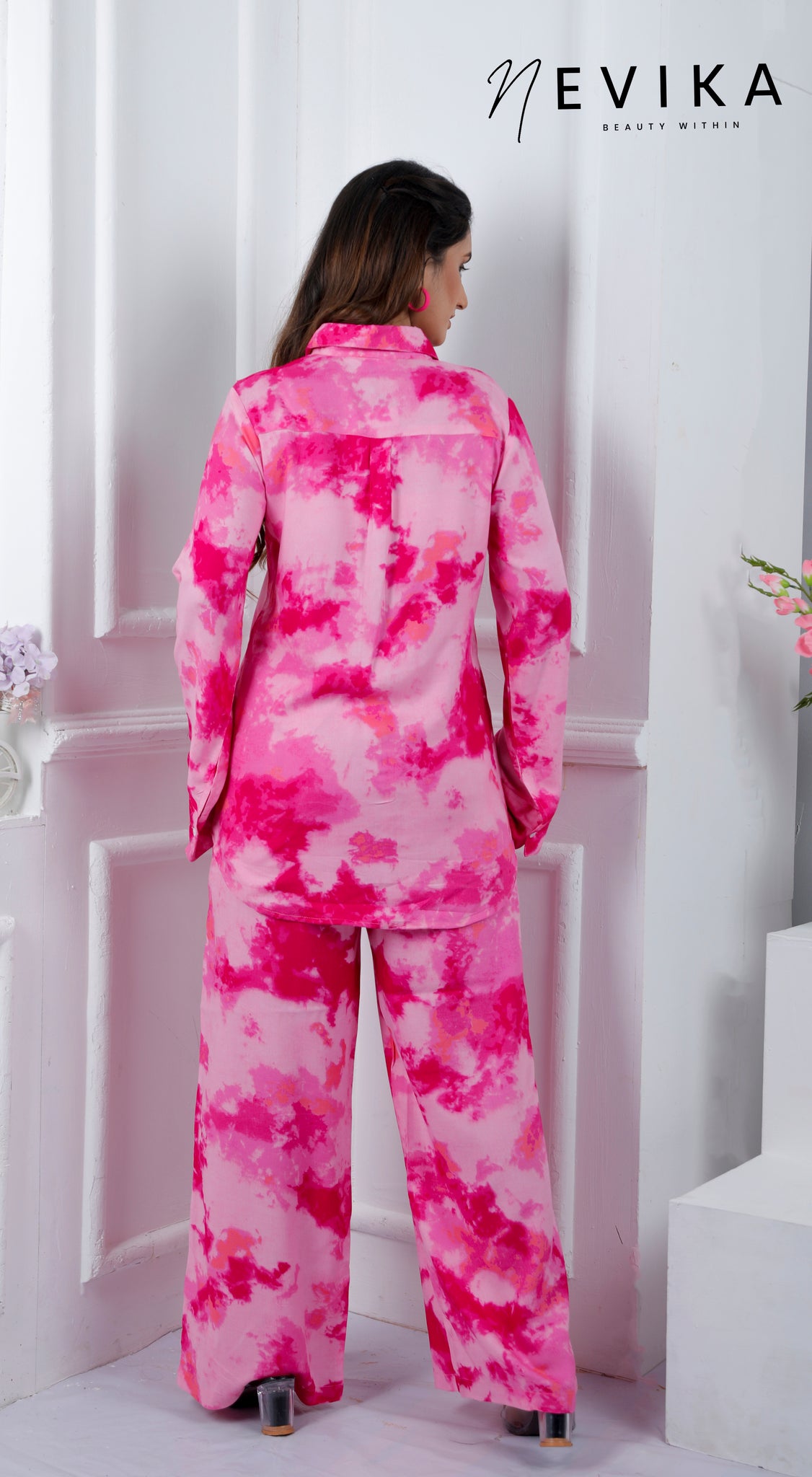 Elevate Your Style with Pink Tie-Dye Coord Set