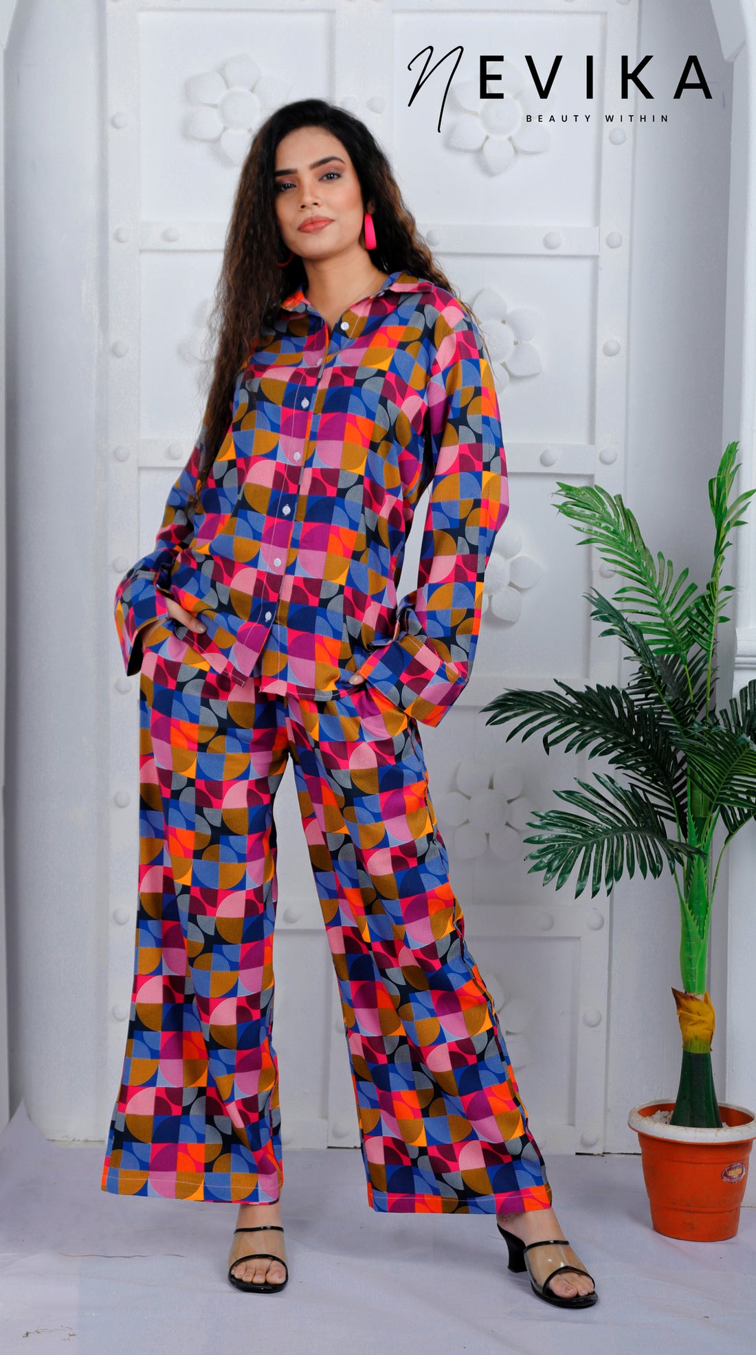 Radiate Joy in Multicolor & Vibrance Circular Co-ord Set