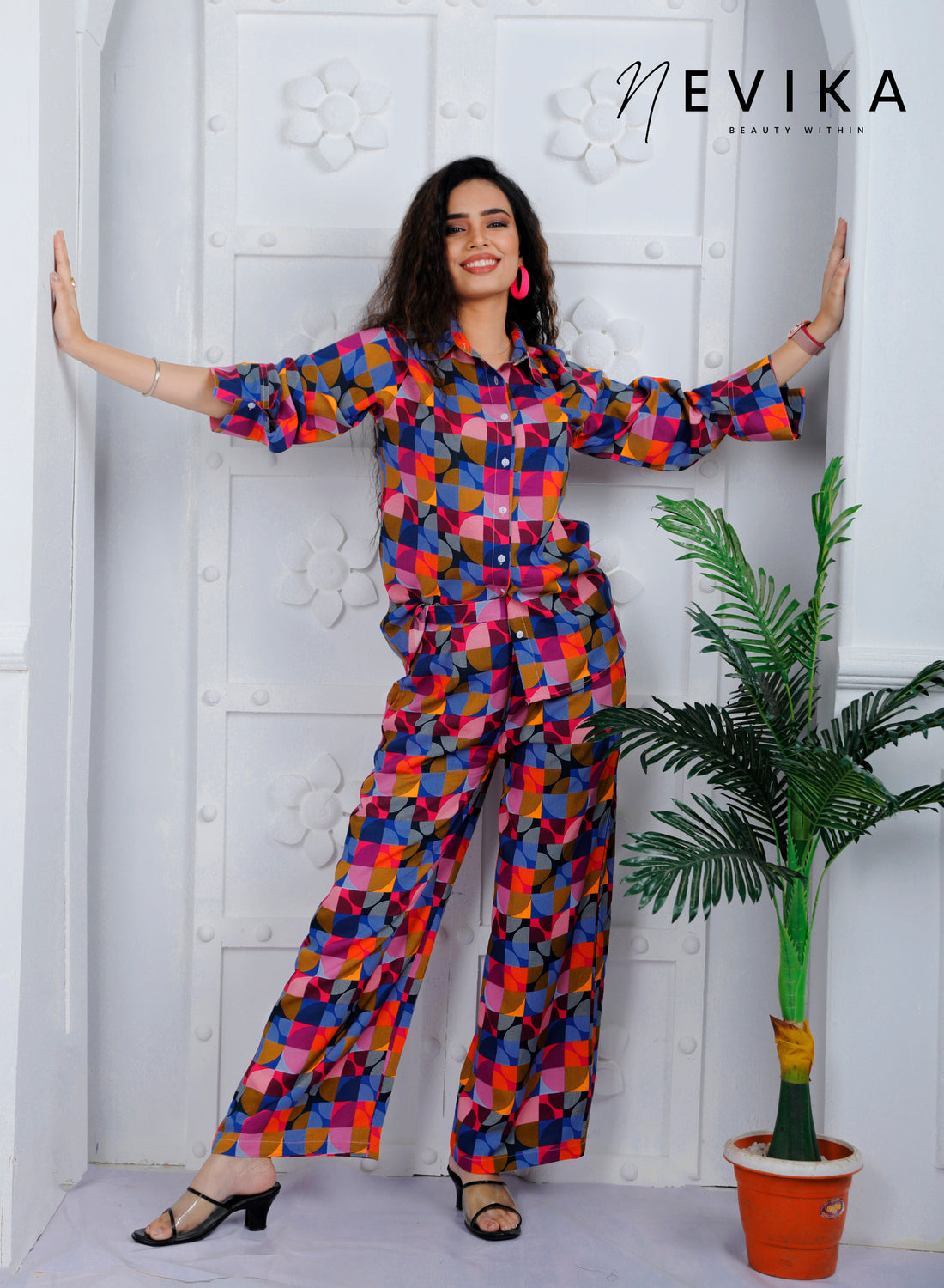 Radiate Joy in Multicolor & Vibrance Circular Co-ord Set